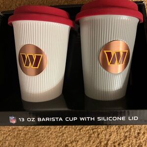NFL - Washington Commanders Barista Cup Set with Red Lid